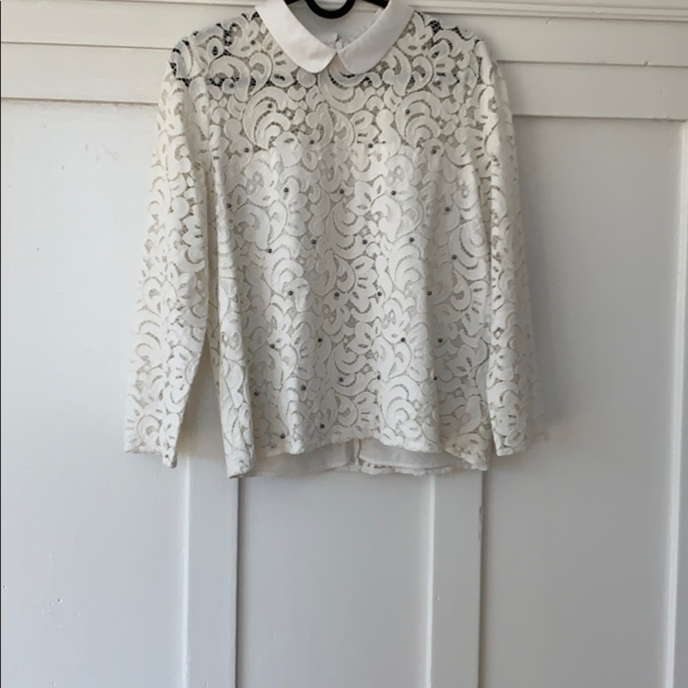 White Lace Kooples Top